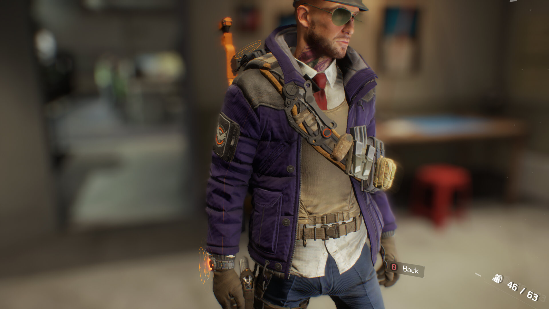 Violet puff jacket